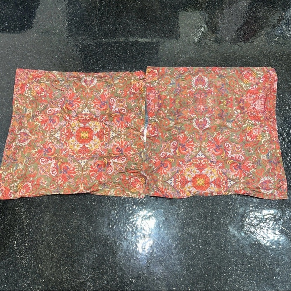 Ralph Lauren Galahad Lot Of 2 27x27 Accent Sham Pillow Cover Square Decorative